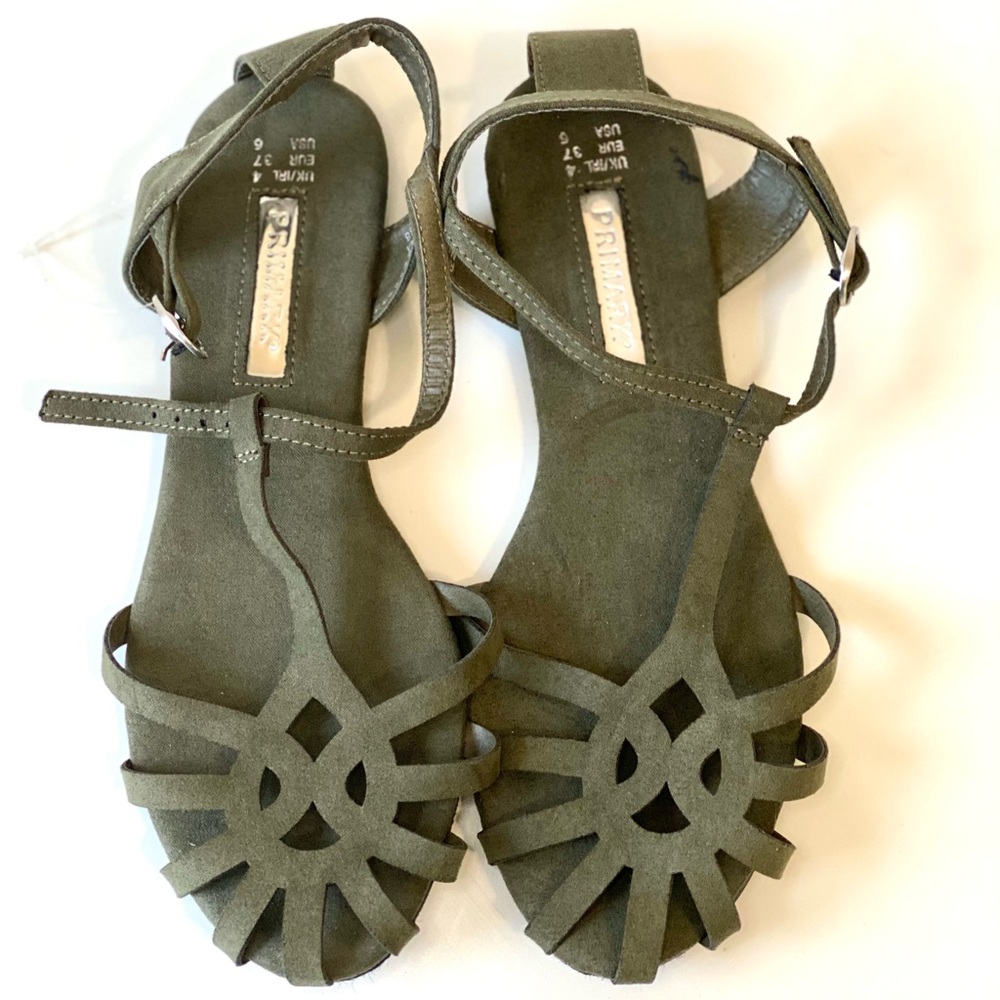 Green Olive sandals